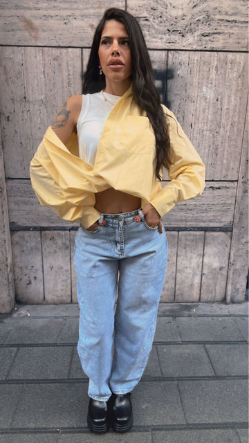 JEANS BALLON CHIARO