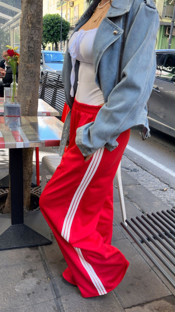 PANTALONE BANDA ROSSO