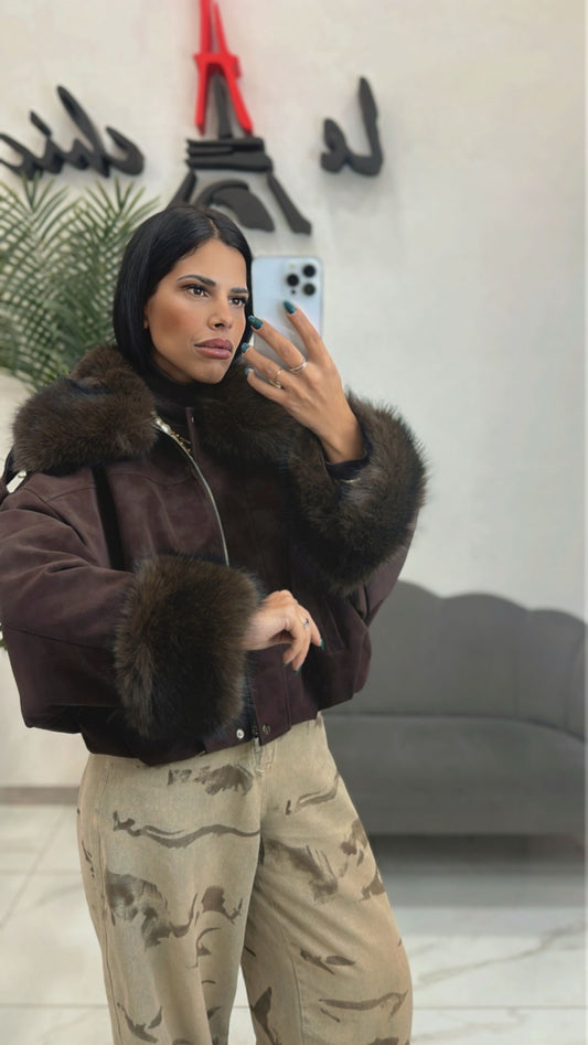 Giubbotto Dafne Marrone