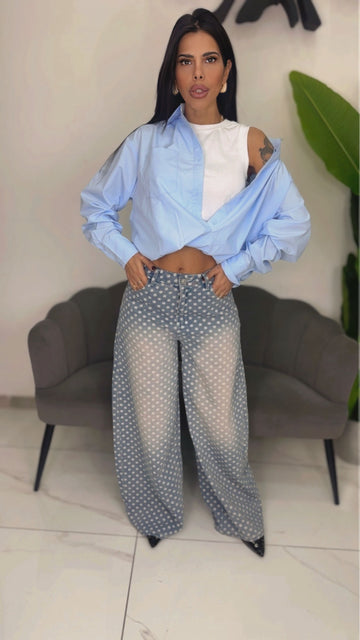 Jeans Pois - Denim Rigido