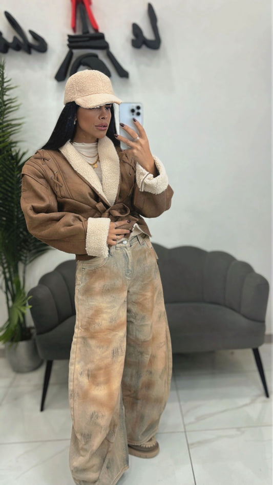 Jeans Super Balloon Beige