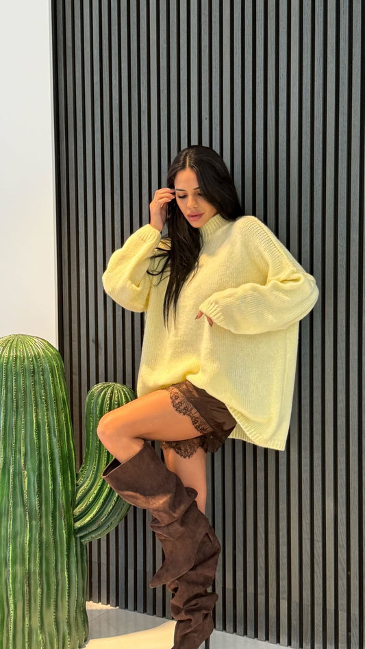 Pantaloncino Raso Marrone