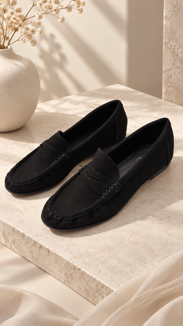Mocassino Suede Classic - Nero