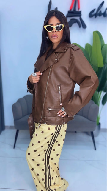 Chiodo Over - Marrone