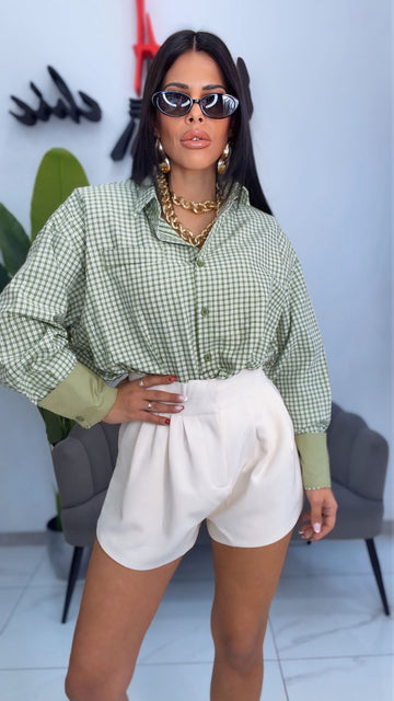 Camicia Quadri Verde
