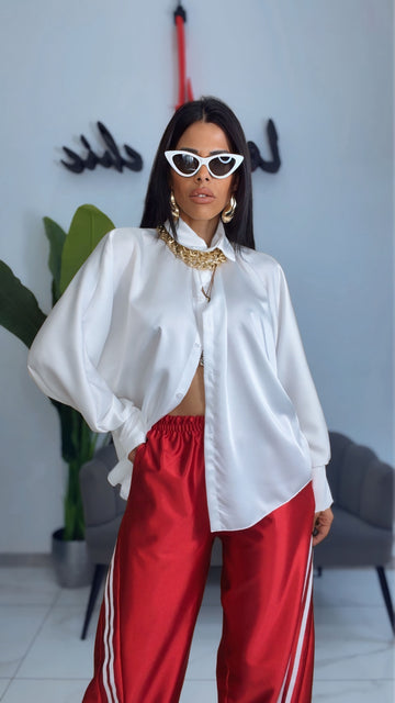 Camicia Satin - Bianco