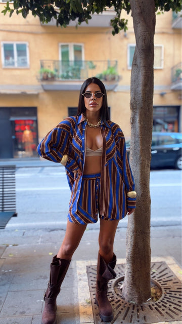 Coordinato Righe con Short Lumina