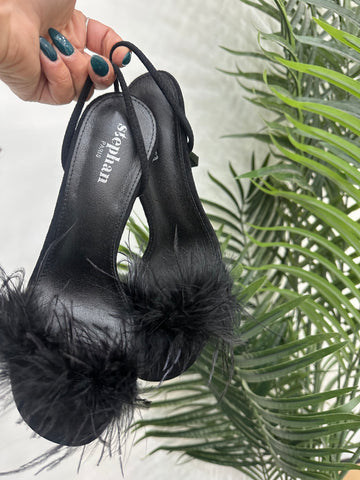 Sandalo Piuma Nero