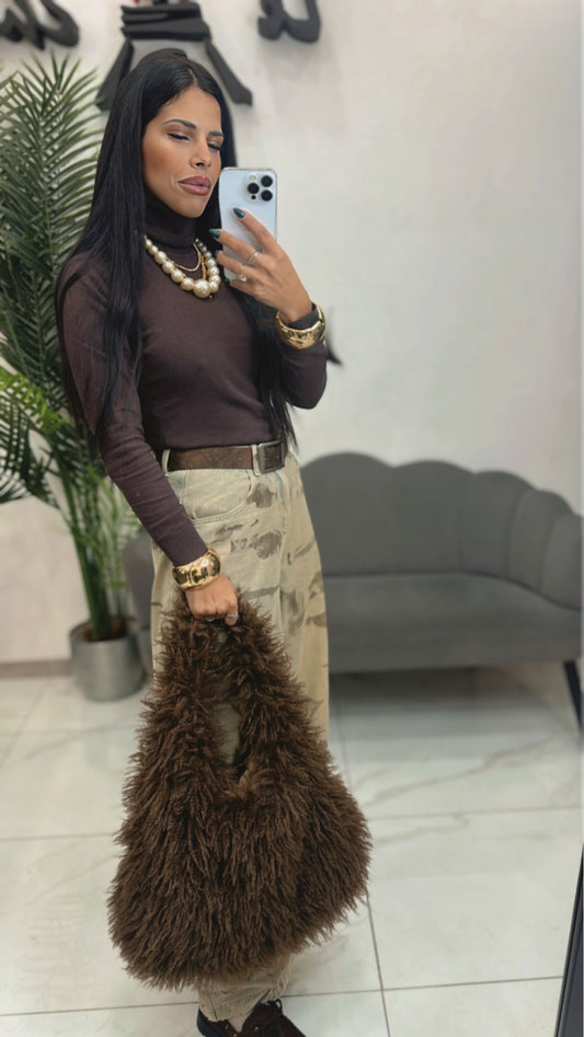 Borsa Barboncino Marrone