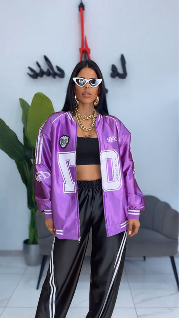 Bomber Satin - Viola