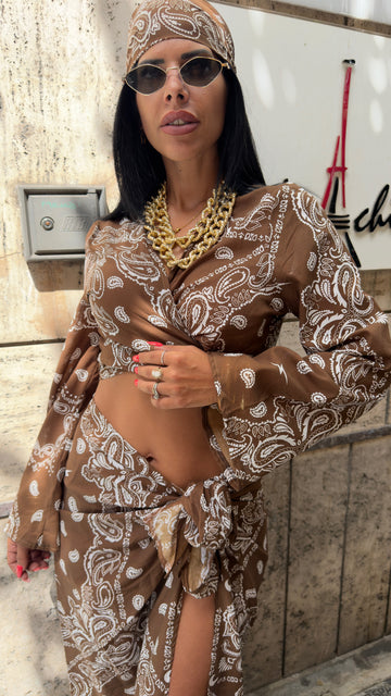 Maglia Bandana - Marrone