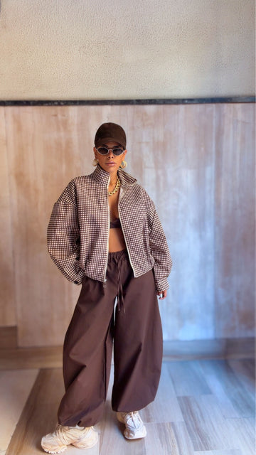 Pantalone Over - Marrone