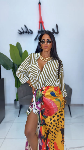 Camicia Righe - Verde Chiaro