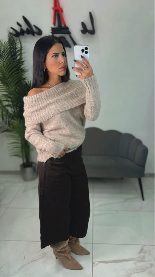 Jeans Bermuda Marrone