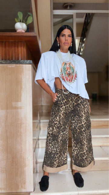 Jeans Cargo Wide Leg - Maculato