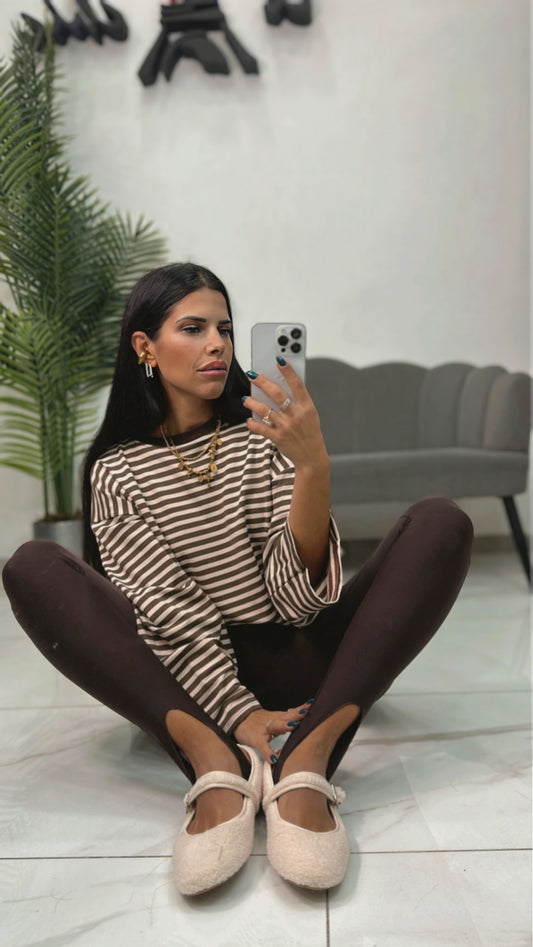 Leggings Ghette Marrone