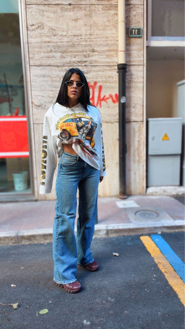 Jeans Gamba Dritta Elasticizzato