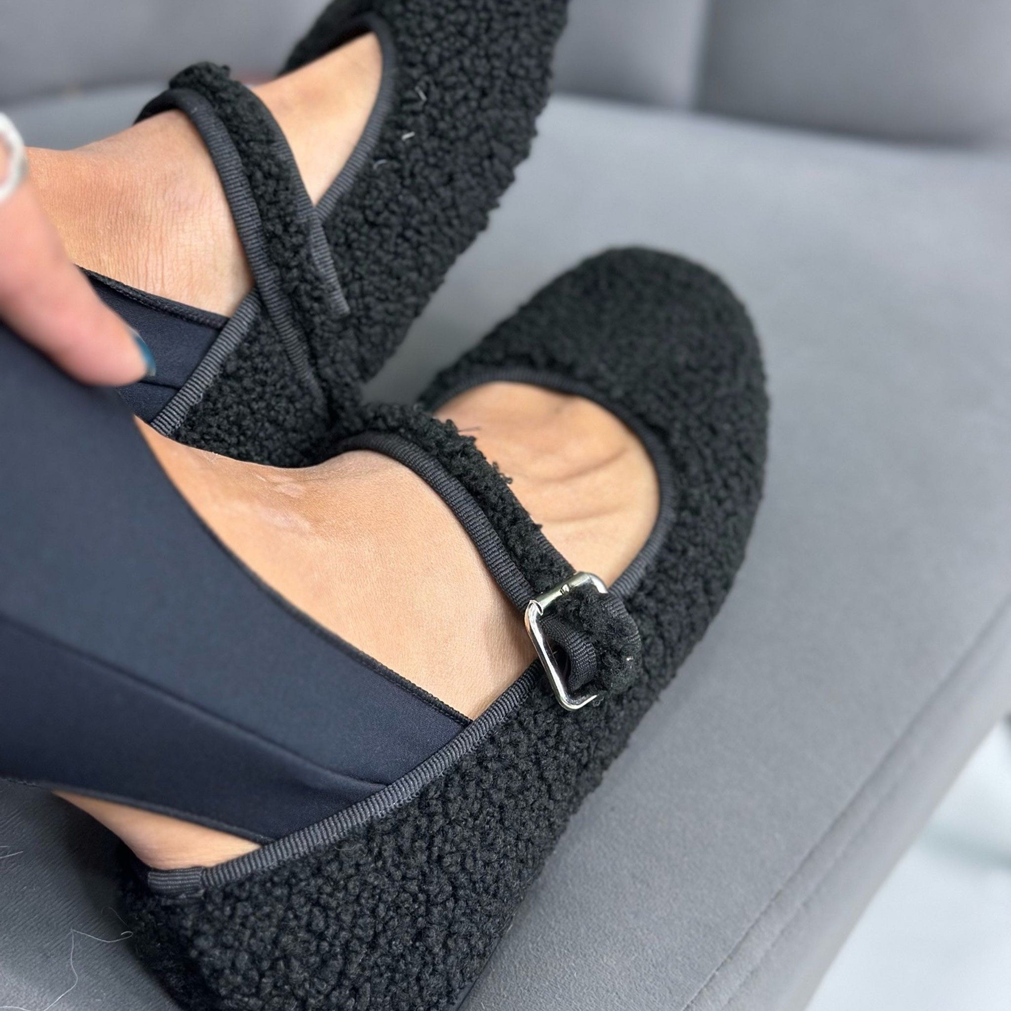 Ballerine Teddy Nere