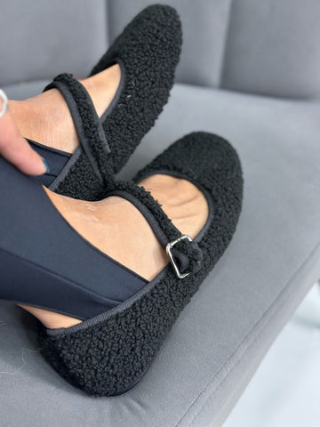 Ballerine Teddy Nere