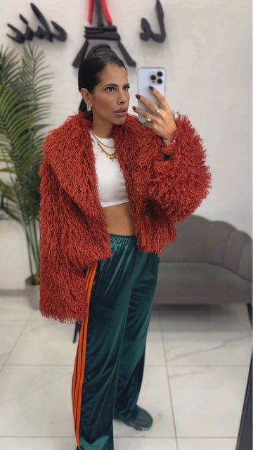 Pantalone Tuta Verde banda Arancio