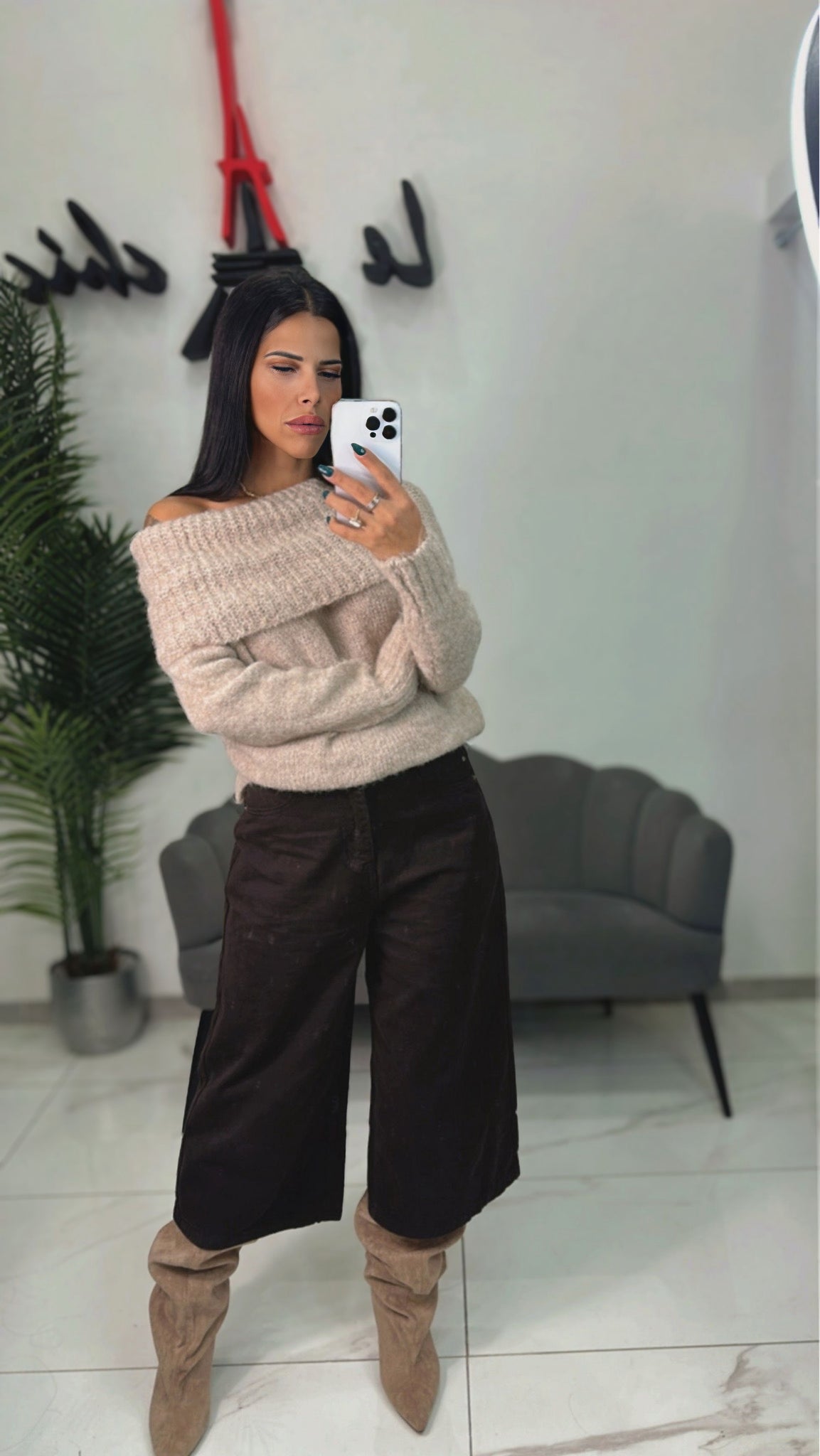 Jeans Bermuda Marrone