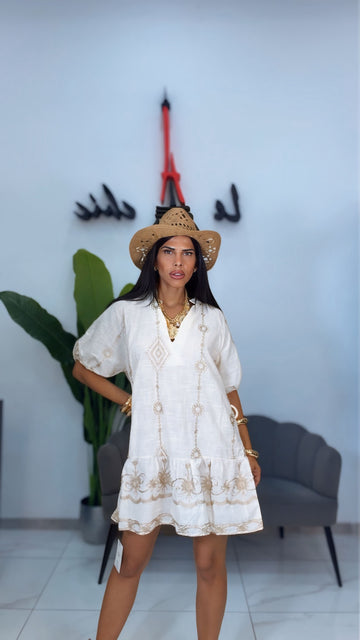Abito Ricamato Boho Chic