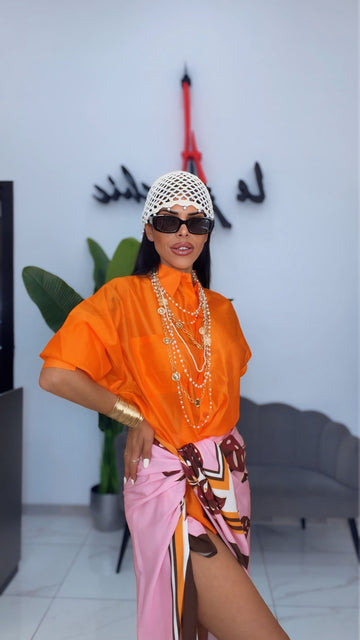 Camicia Velata - Arancio
