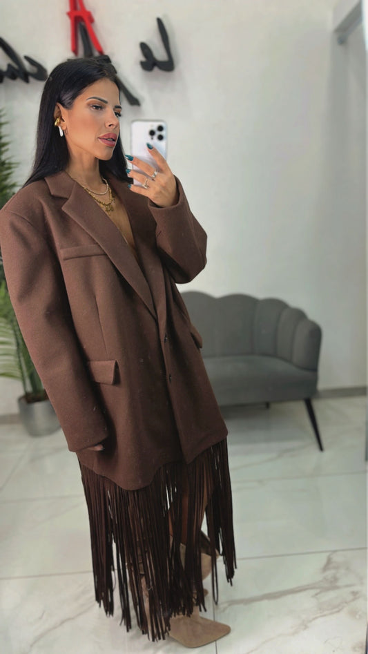 Cappotto Lumina con Frange