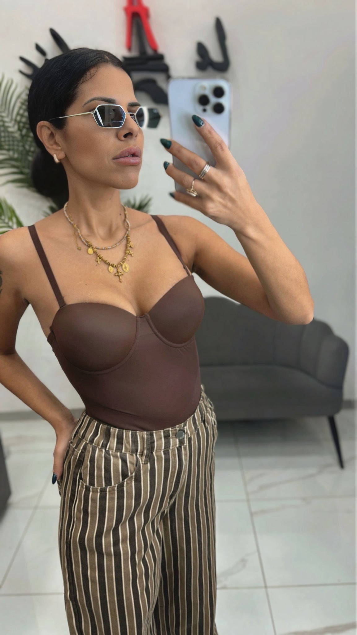 Body Contenitivo Marrone