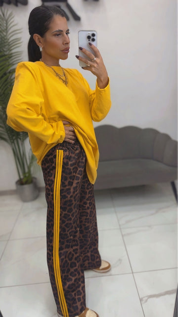 Pantalone Maculato con banda Gialla