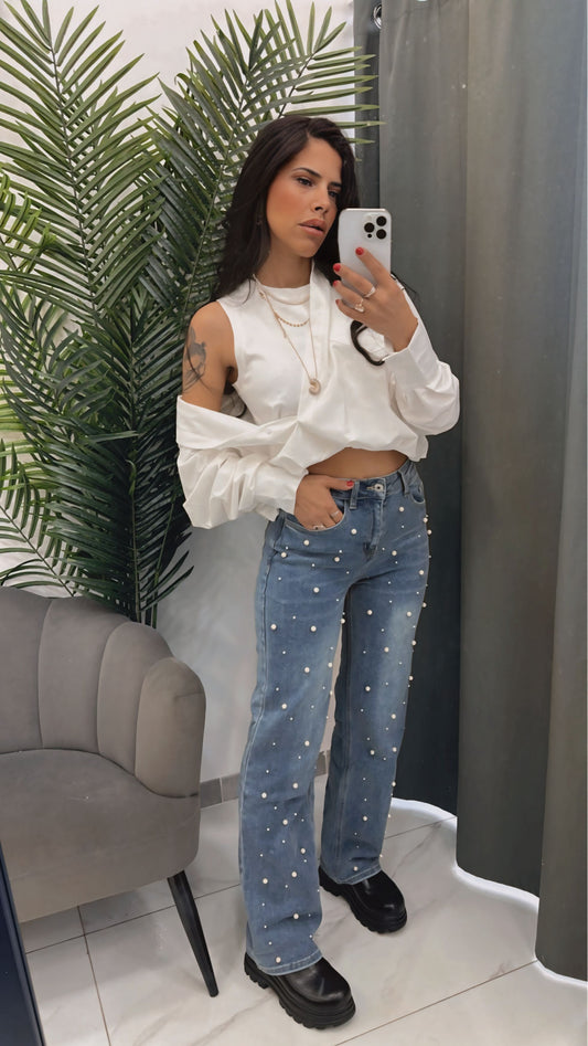 JEANS PERLE