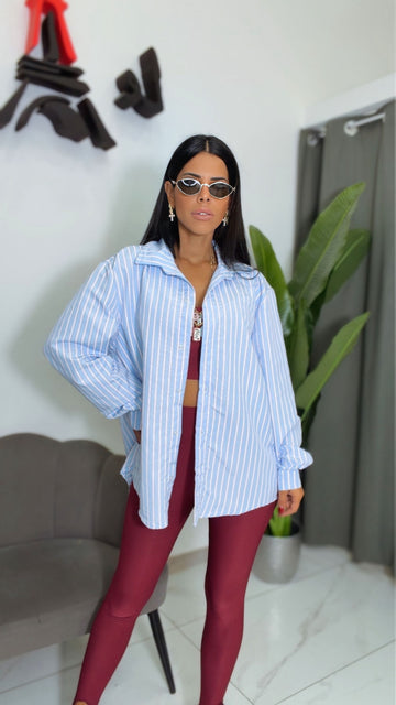 Camicia Over Righe