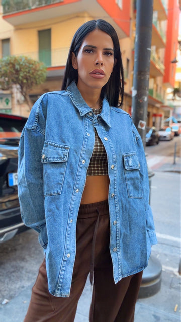 Camicia In Jeans - Blu
