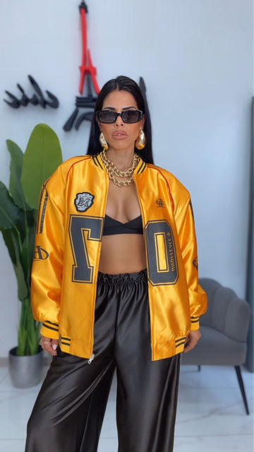 Bomber Satin - Giallo