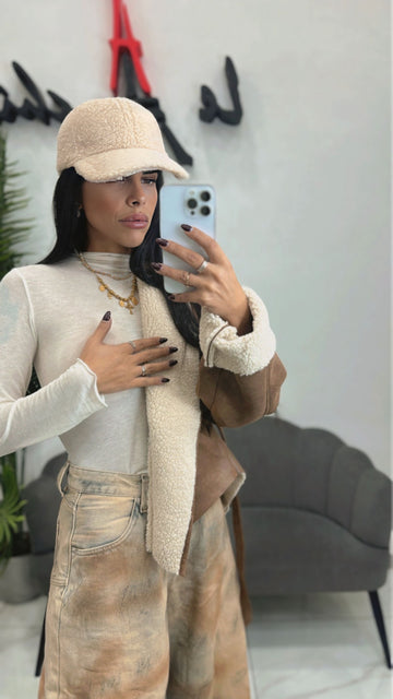 Maglia effetto cashmere Beige