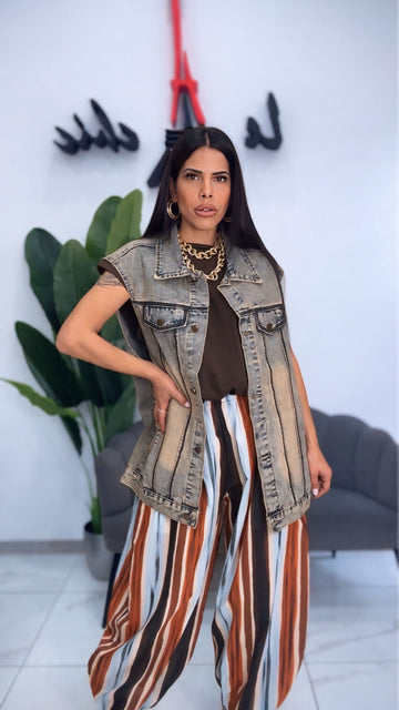 Gilet Over Sabbiato