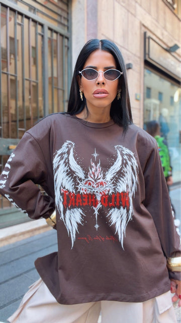 Maglia Over Ali - Marrone