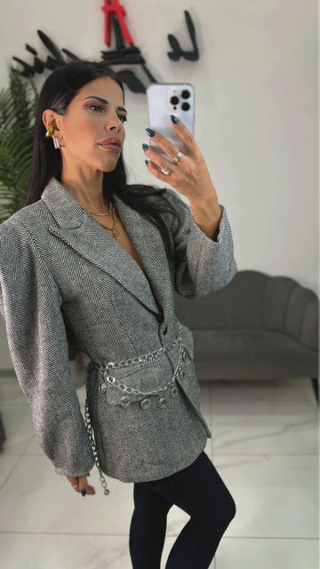 Cintura doppia Catena con monete