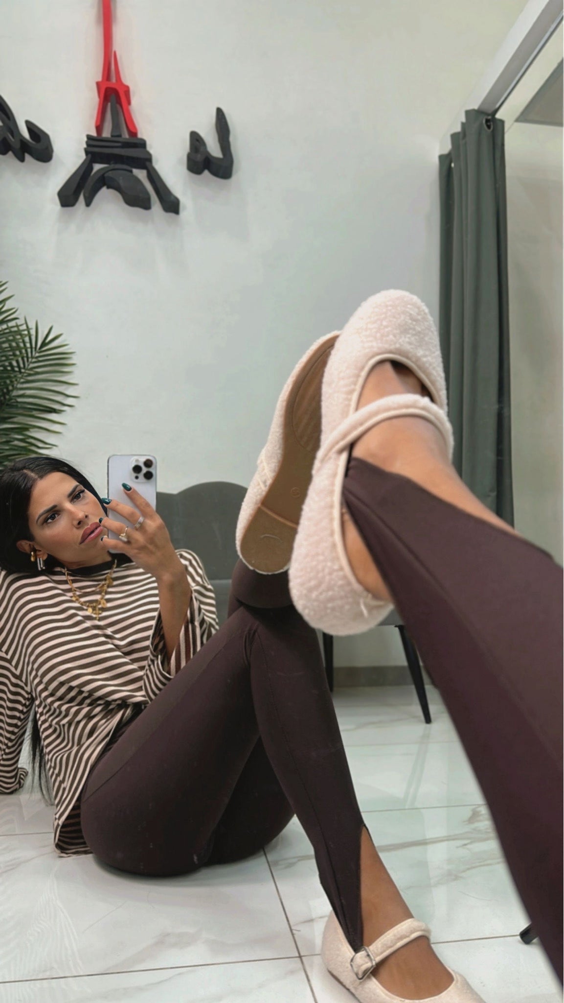 Leggings Ghette Marrone