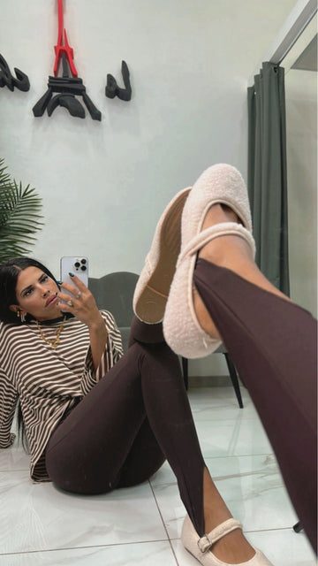 Leggings Ghette Marrone