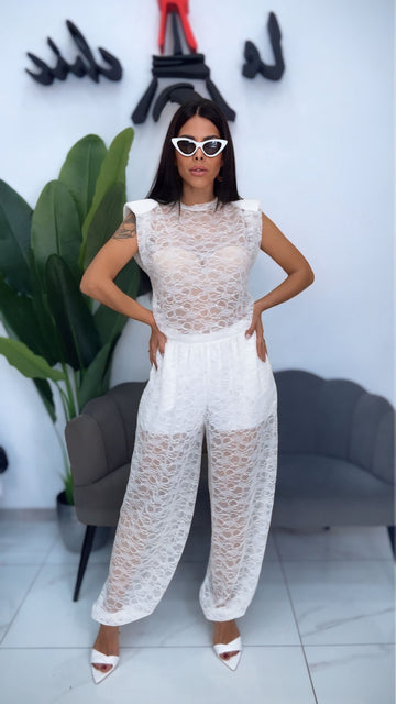 Coordinato Pizzo - Bianco