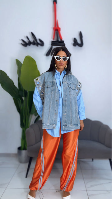 Gilet Over con Anelli