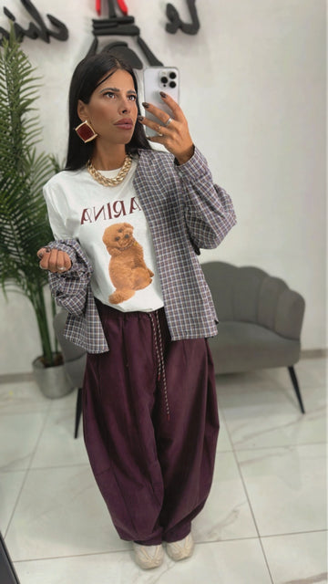 Pantalone Carmen Bordeaux