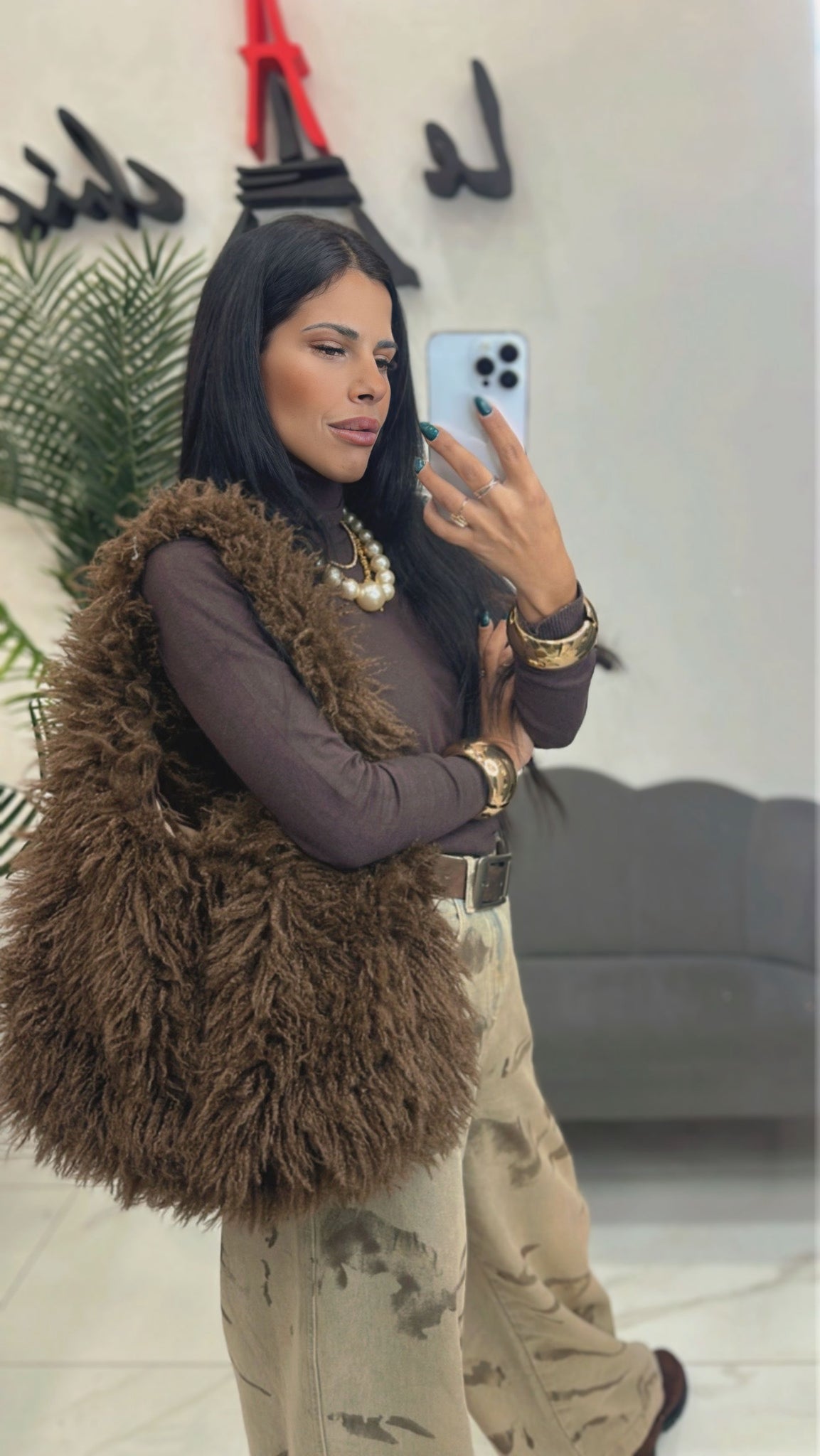 Borsa Barboncino Marrone