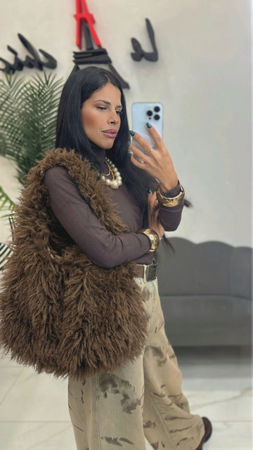 Borsa Barboncino Marrone