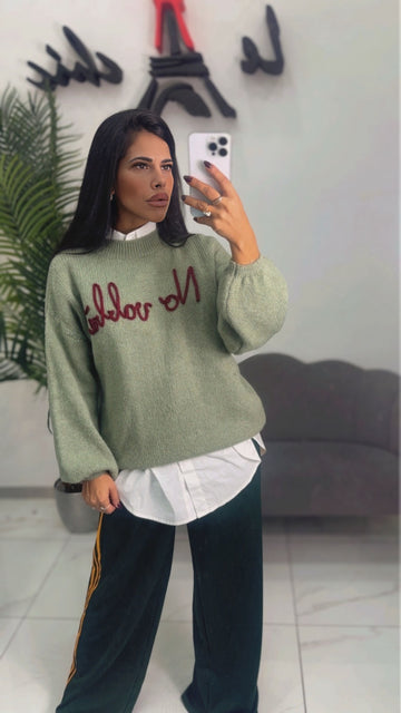 Maglioncino No Vabbè Verde