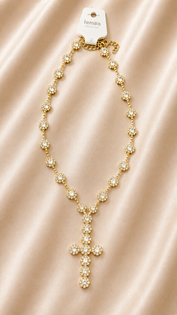 Collana Croce Crystal