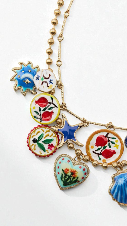 Collana Doppia con Charms