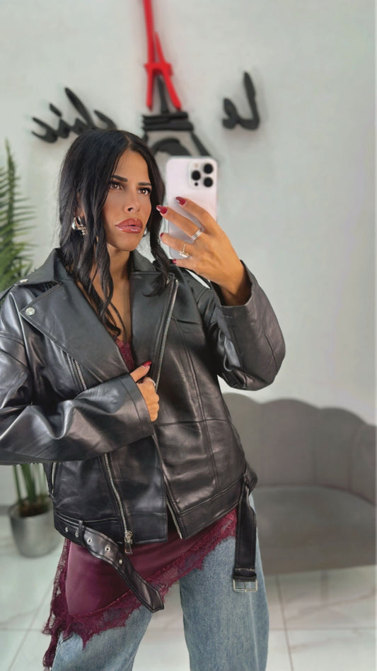 Giacca in Ecopelle Over