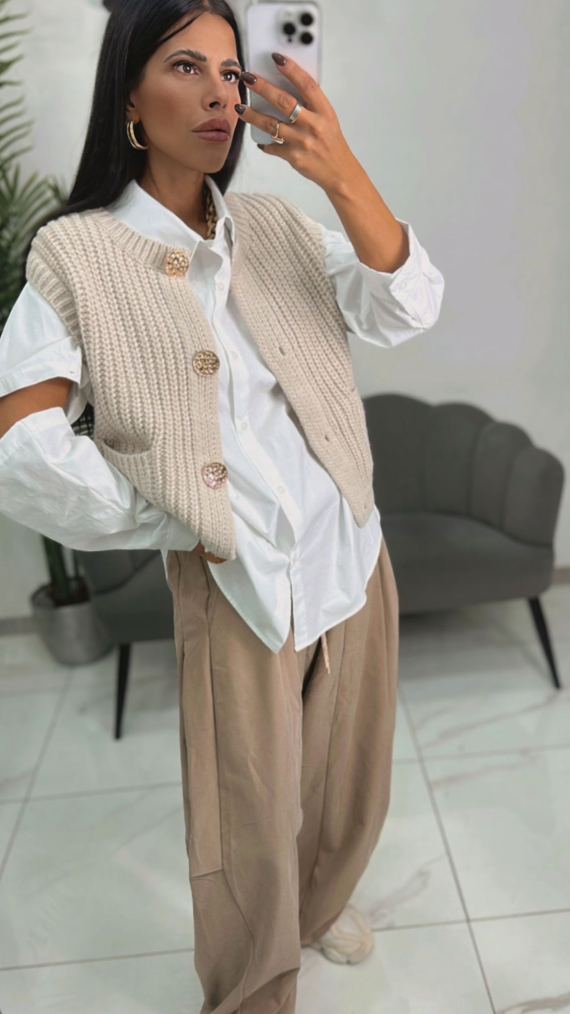 Pantalone Carmen Beige